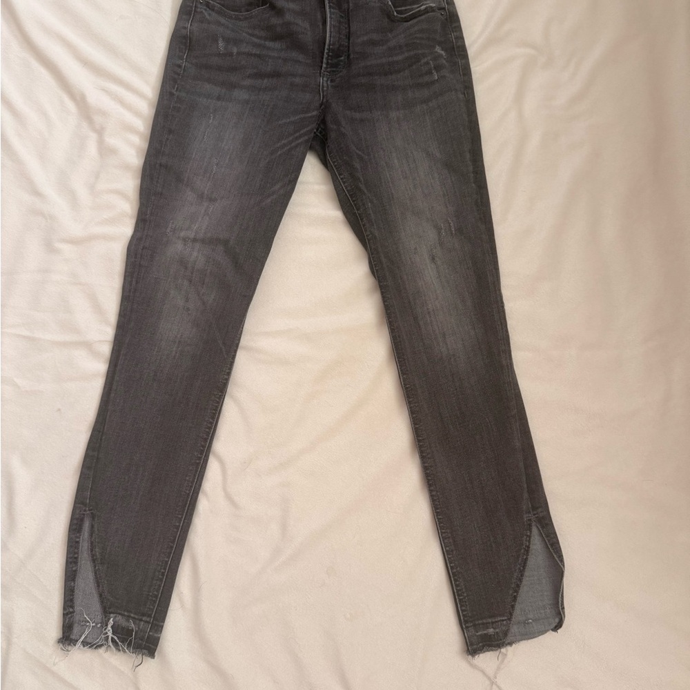 Express Women's Dark Gray Skinny Jeans